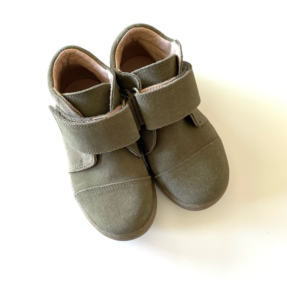 Sweet Honey Suede Mid Boots in Sage Size 5 - Picture 2 of 8